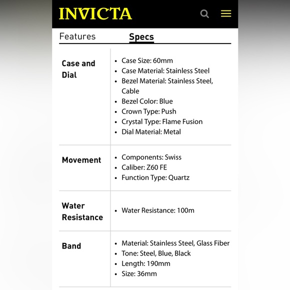 Invicta Bolt Men’s Watch
Model 42196 - Picture 11 of 11